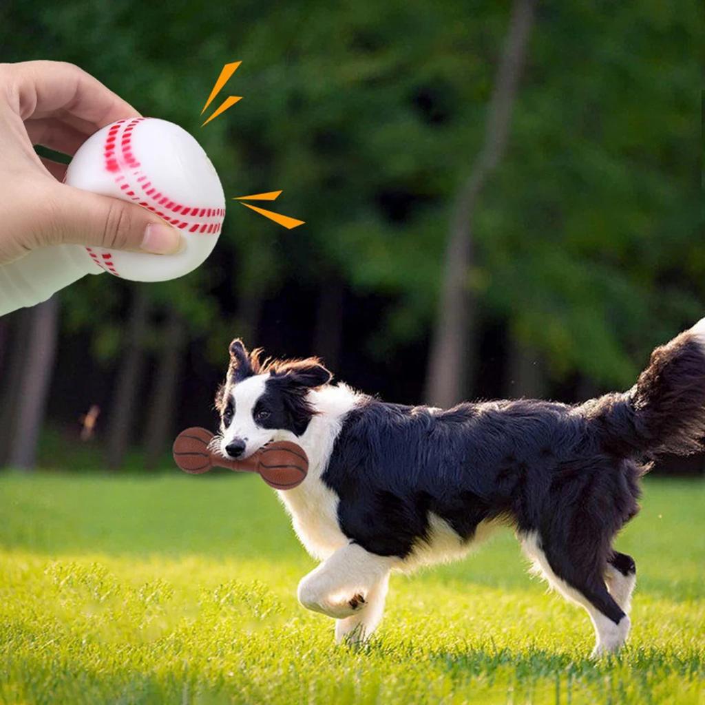 Dog Squeaky Chew Toy - Durable Plastic Corn/Chicken Leg Design, Dental Health & Boredom Relief for Puppies