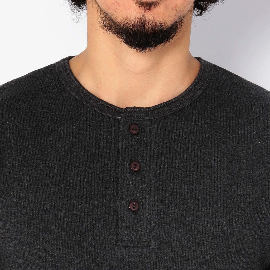 AVIREX DAILY RIB HENLYNECK TEE 6143504 men's L grey