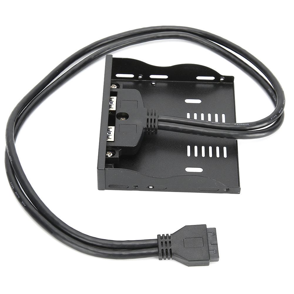 Передняя панель USB3.0 для дисководов 3,5'', отсек для дисководов 19 контактов на 2 интерфейса USB3.0 HUB