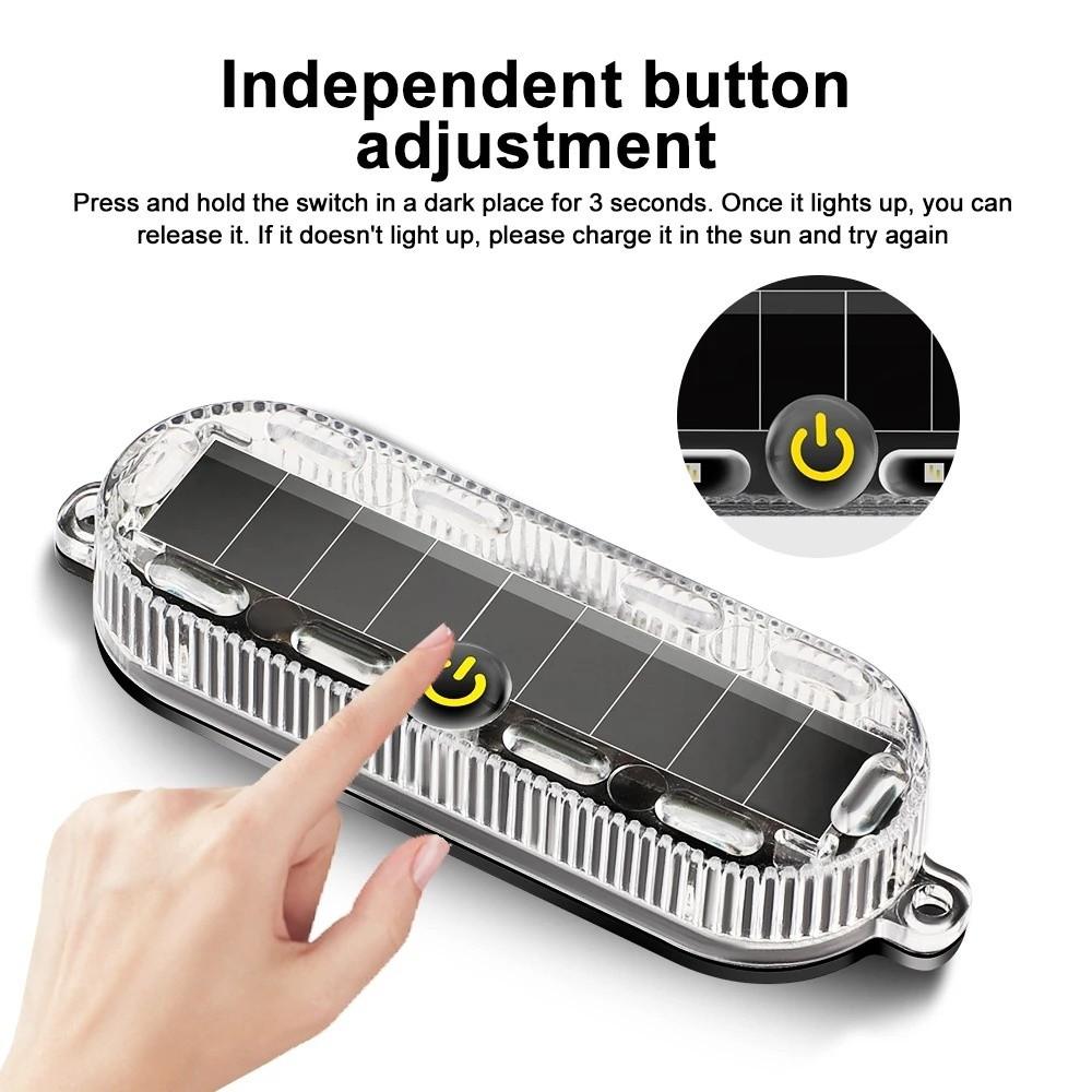 Solar Charging Solar Warning Light Waterproof Design Anti-rear Collision Light  Emergency Warning