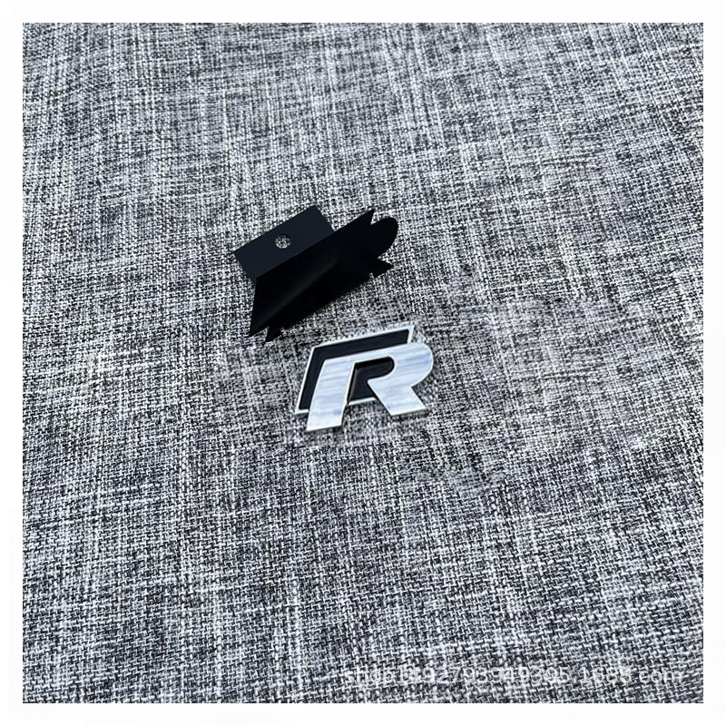 For VW R Rline Metal Car Front Grill Trunk Sticker Accessories For Volkswagen VW GTI Polo Golf MK8 Lamando Passat Magotan Tigu MZ2