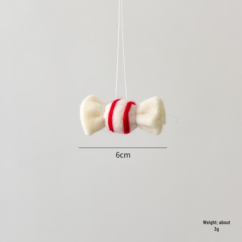 Рождественский Фестиваль Подвеска Снежинка: Фетровая рождественская пряничная игрушка-мультяшка