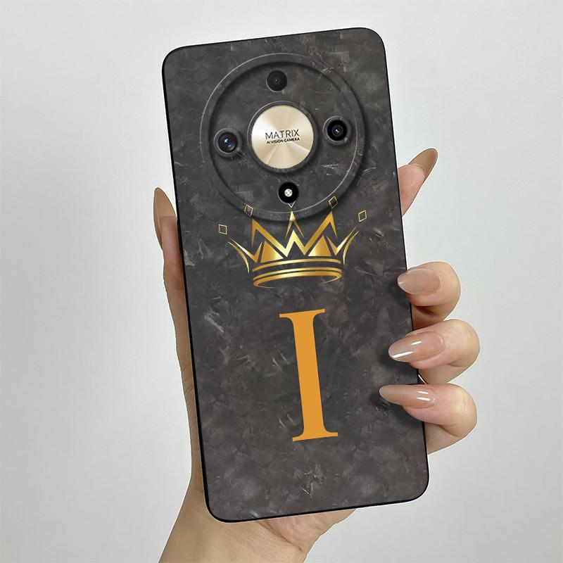 Чехол для Honor X9b Honor X9A Honor Magic 6 Lite Magic 5 Lite Чехол для телефона Королевские Буквы Полностью Матовый Противоударный Мягкий Защитный Чехол