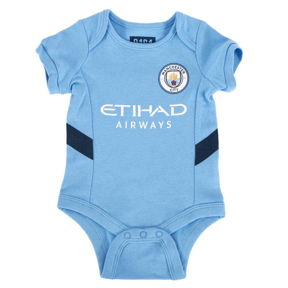 Manchester City FC Baby 24/25 Babysuit (Pack Of 2)