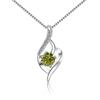 Fine Jewelry Classic 1CT Blue VVs Moissanite Sterling Silver S925 Necklace Pendant Charm for Gift Ladies
