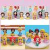 Magical 7 Styles Of Q Version Princess Action Figures With Snow White Mermaid Mulan Cinderella Collectibles