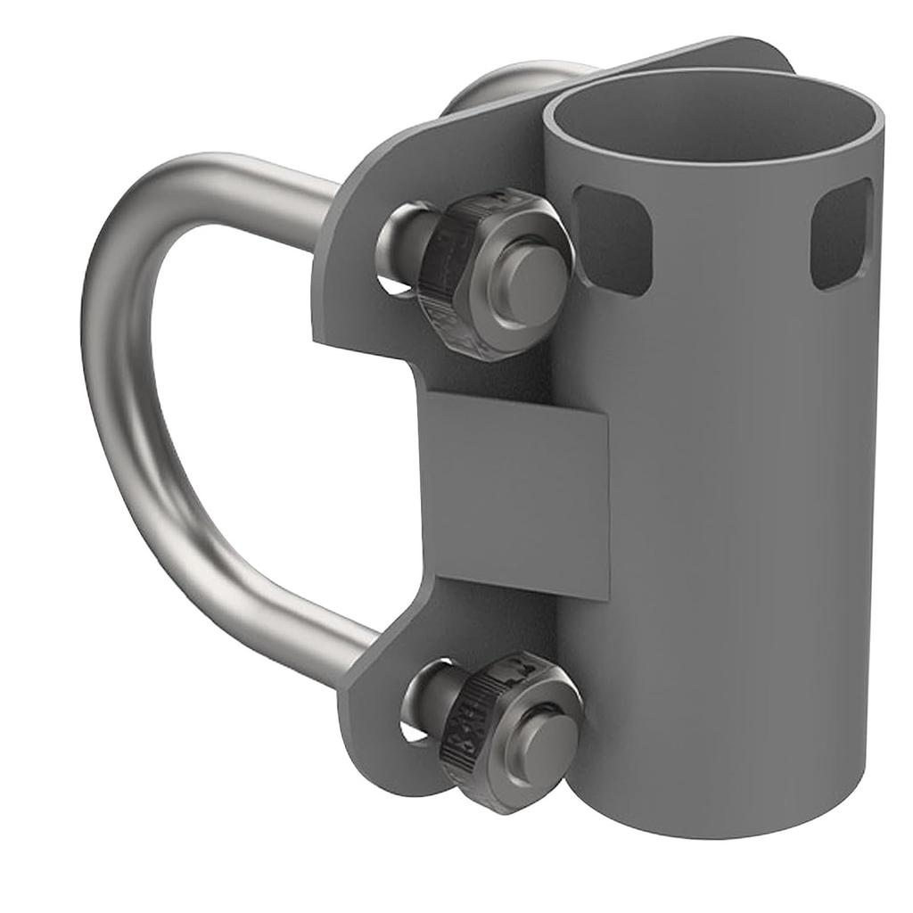 Aerial Mast Pipe Bracket Stainless Steel 30mm To 50mm Adjustable U Shape  Mounting Bracket Po