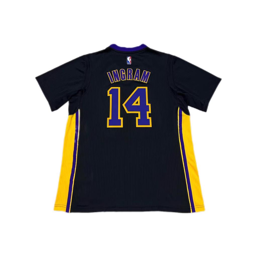 Adidas NBA Lakers 14 Hollywood Night Ingram V-Neck Fashion Breathable Short Sleeve Basketball Jersey Unisex Jersey 7470A-3LG-K93267