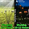 6/8/10 LED Solar Garden Lights Powered Firefly Lights Outdoor Waterproof Vibrant Garden Lights for Patio Pathway Decoration,Warm