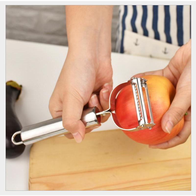 Stainless Steel Peeling And Shredding Machine Household Multifunctional Potato And Fruit Peeling Knife Scraping Knife Small Tool