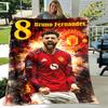 1pc Blanket - Manchester United FC Logo Print Design, Lightweight Blanket for Sofa, Bed- Soft &Warm, Gift for All Seasons