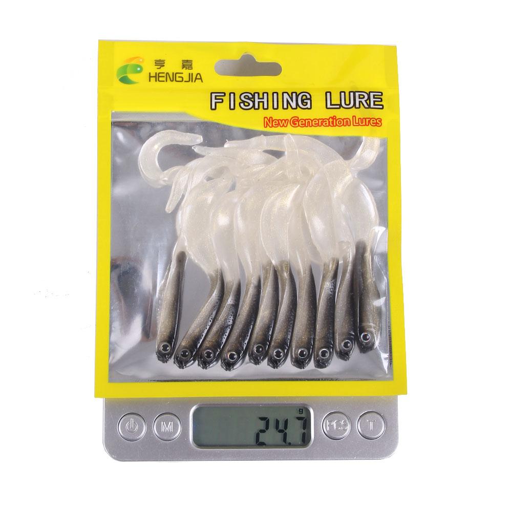 Hengjia Soft Set Fishing Lures Shad Fishing Worm Swimbaits Silicone Soft Lure For Carp Fishing