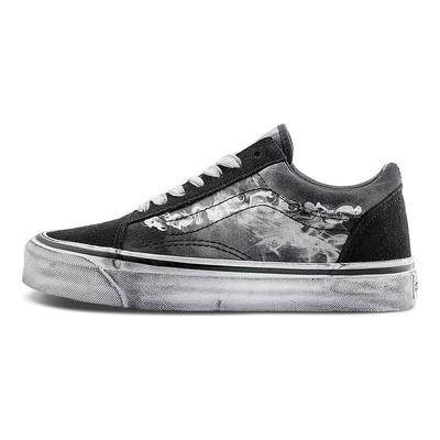 Concepts X Серия Old Skool Удобные Прочные Низкие Кеды для Скейтбординга Унисекс Кроссовки Черный Серый VN0A4P3XY451