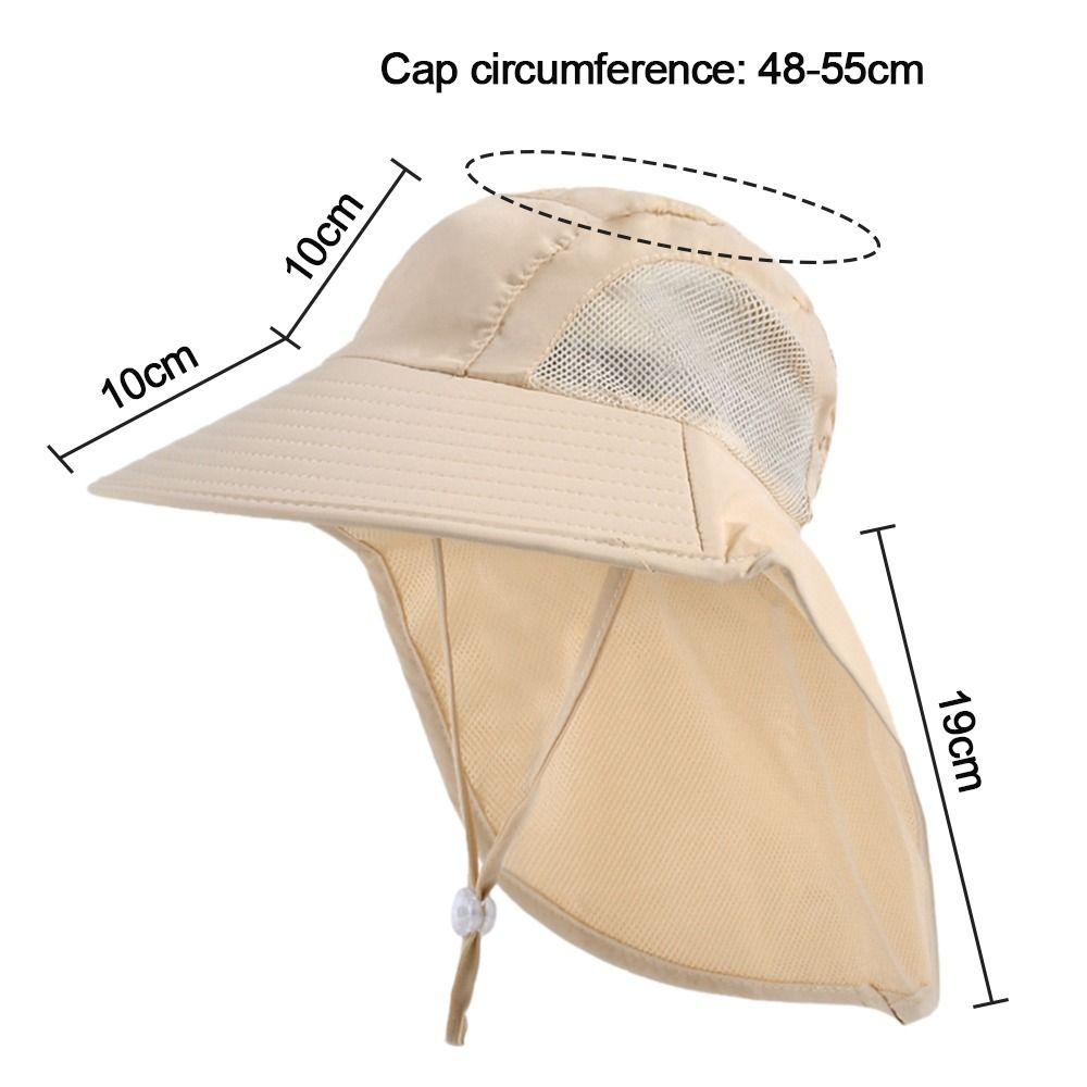 Летняя регулируемая пляжная кепка детская шляпа-ведро с широкими полями солнцезащитная шляпа с защитой от УФ-лучей