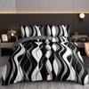 Colorful Line Print Beding Set Soft Comfortable Breathable Soft with Soft Fabric Duvet Cover For Bedrom Guest Rom