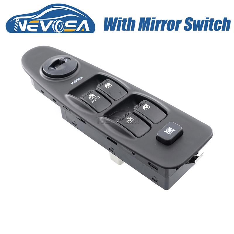 NEVOSA 93570-2D100CA 93570-2D100 Front Left Power Window Control Switch Mirror Button For Hyundai Elantra 2.0L 2001 2002 2006