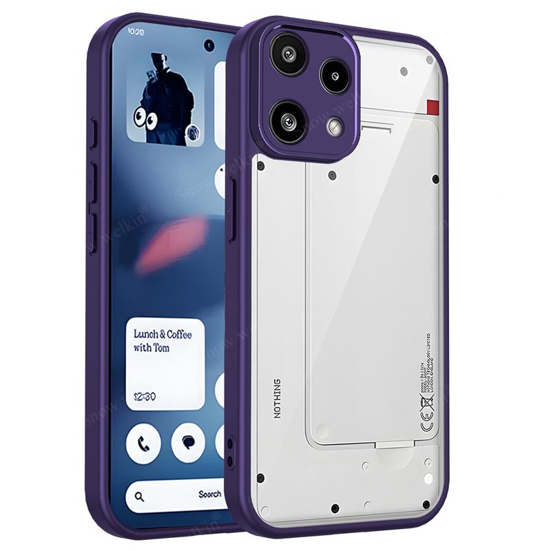Прозрачный силиконовый чехол для Nothing Phone 3A Lite NothingPhone 3A Lite 3ALite Pro PC Задняя панель TPU Бампер Противоударный чехол для телефона