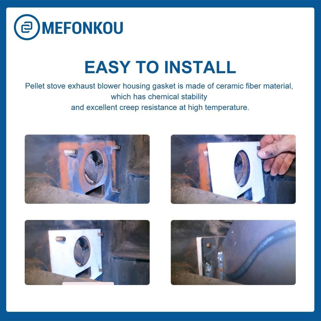 Прокладка для пеллетной печи, совместимая сreplacement-ом топки Harman 2399K, 3-44-00409, 1-00-07381 (2 шт./упак.)