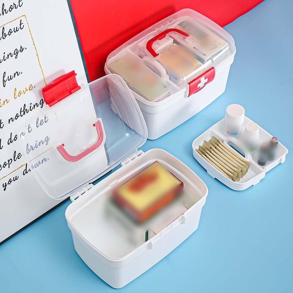 Большая вместимость Большая таблетница Многоуровневый органайзер для хранения таблеток Контейнер для хранения гранул Для домашнего использования