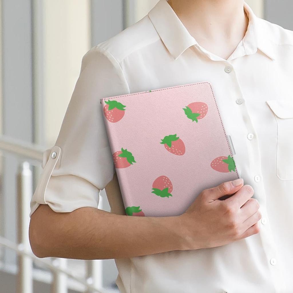 Igcase Fire HD 8 Released In Exclusive Notebook Type Direct Pasting Strawberry Pink 009549 (8th Generation, 2018) Case, Cover, Type,