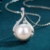 Pearl Water Drop Necklace Women's Fashion Zircon Light Luxury Mother's Day Gift Imitation Freshwater Bead Pendant Collarbone Chain
