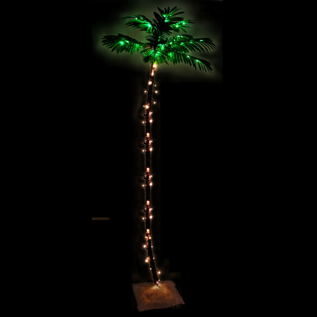 Vidaxl Palma Z Oświetleniem, 252 Ciepłe Białe Led, 400 Cm