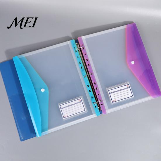 A4 Letter Size Storage Pouches 11-Hole Expanding File Pocket, Assorted Colors Large Capacity Document School Course Material Holders, Waterproof