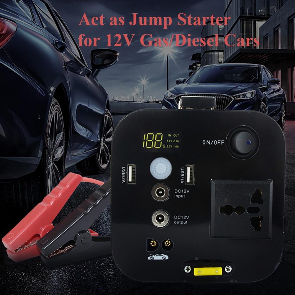 220V 300W Emergency Generator 118000mAh Portable Power Station Car Jump Starter Solar Power Bank Outdoor Power Supply Inverter