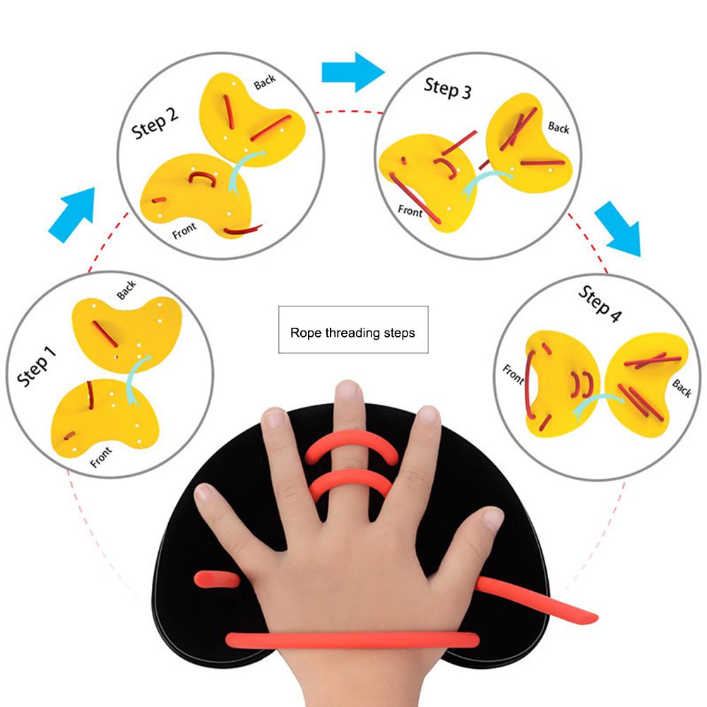 Silicone Swimming Paddles Girdles Lightweight Training Correction Hand Fins Portable Professional Auxiliary Teaching Accessories