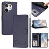 Happy Heart Pattern Magnetic Closure Vegan Leather Phone Case With Wrist Strap For vivo X200 FE