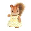 Sylvanian Families Doll Squirrel ST Mark Ages 3 and Toy Sylvanian Epoch [Squirrel Family, Girl] Li-34 Certified, Up, Dollhouse, Families,