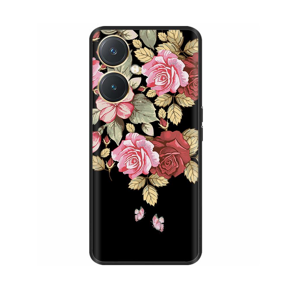 Чехол для телефона Vivo Y27 4G 5G, мягкий черный силиконовый защитный задний чехол для Vivo Y27 Y 27 4G 5G, Fundas, противоударный корпус, Hoesje