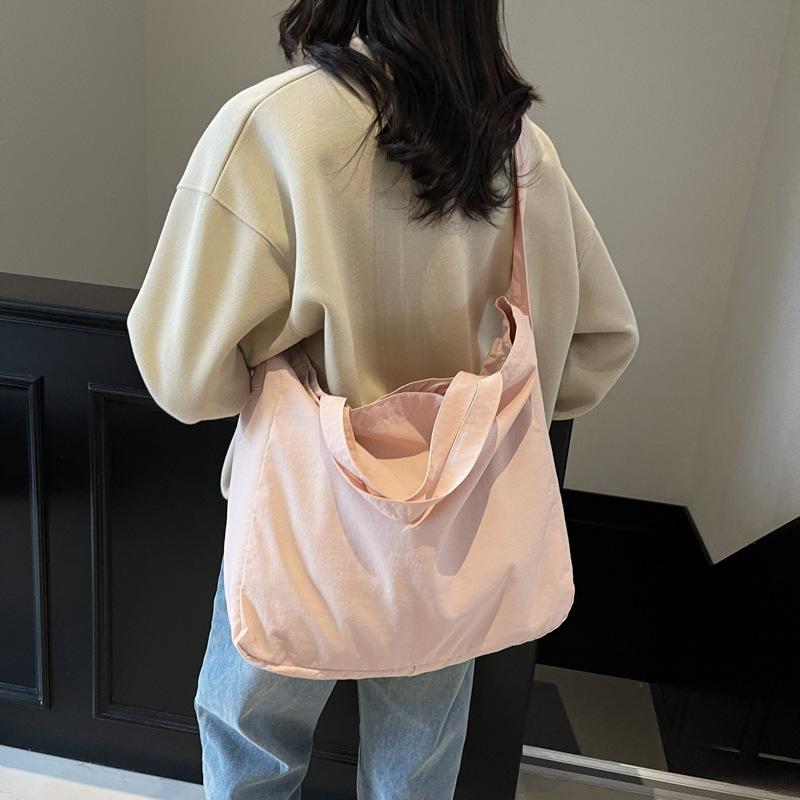 Simple and Lightweight Handheld Cloth Bag Bag Women's New Casual Tote Bag Large-capacity Shoulder Messenger Bag