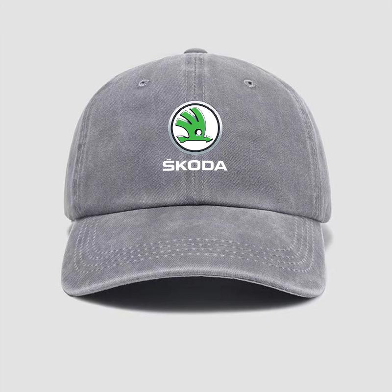 JKFB8 Fashion Car Baseball Cap Visor Sun Hat Unisex Adjustable Sunscreen Hat For Skoda Octavia 2 A5 A7 Superb Rapid Yeti Kodiaq Fabia
