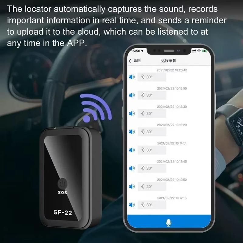 GF-22 Car Tracker Device Strong Magnetic Automatic Alarm Motorcycle Car Mini GPS Trackers Voice Control Anti-Lost Device Locator