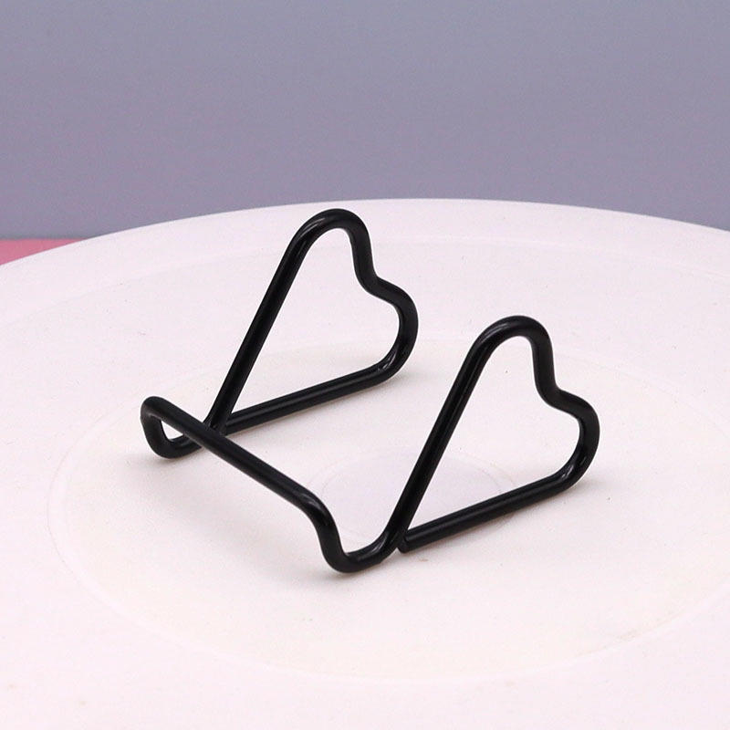 Металлическая подставка для телефона с уникальной формой, держатель для визиток, двойная функция, настольный органайзер, декоративный аксессуар для офисного или домашнего стола