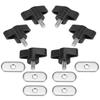 6 Sets Kayak Screws Nuts Hardware for Rail Canoe Kayak Track Mounting System Fishing Boat