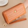 New Wallet Girls Long Double Zipper Wallet Fashion Large Capacity Exquisite Wallet Clutch Bag