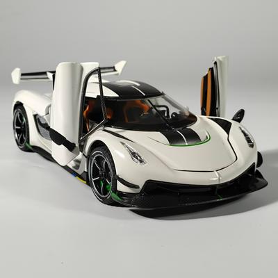 1:24 KNSG Jesko Суперкар Литая Модель Сплав Металл Машина Инерционная Свет и Звук Коллекция Хобби Декорация Украшения Подарок Мальчик