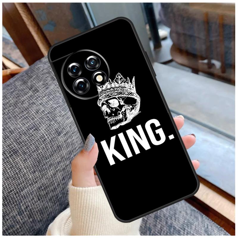 Милый Чехол Король Королева Корона Для OnePlus 15 12R 13R 13T 10T 8T 13 12 11 10 Pro Nord 5 CE 2 3 4 Lite N20 N30 Чехол
