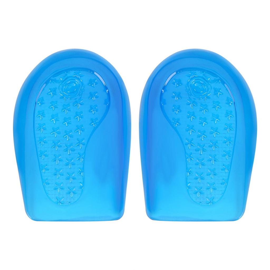 Silicone Gel Insoles Foot Support Shoes Insert Pads Heel Cup (L)