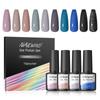 Набор лаков для ногтей, 10 шт., 8 мл, замачиваемый УФ-светодиодный гель-лак для ногтей, базовое верхнее покрытие, гель-лак для гибридного лака, дизайн ногтей