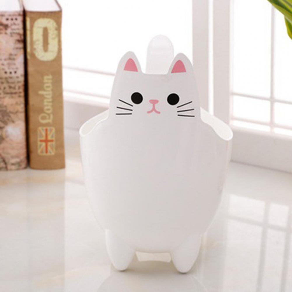 Household Storage Bucket Desktop Trash Can Without Cover Cat Shape Large Capacity Garbage Storage Pen Holder Living Room Bedroom