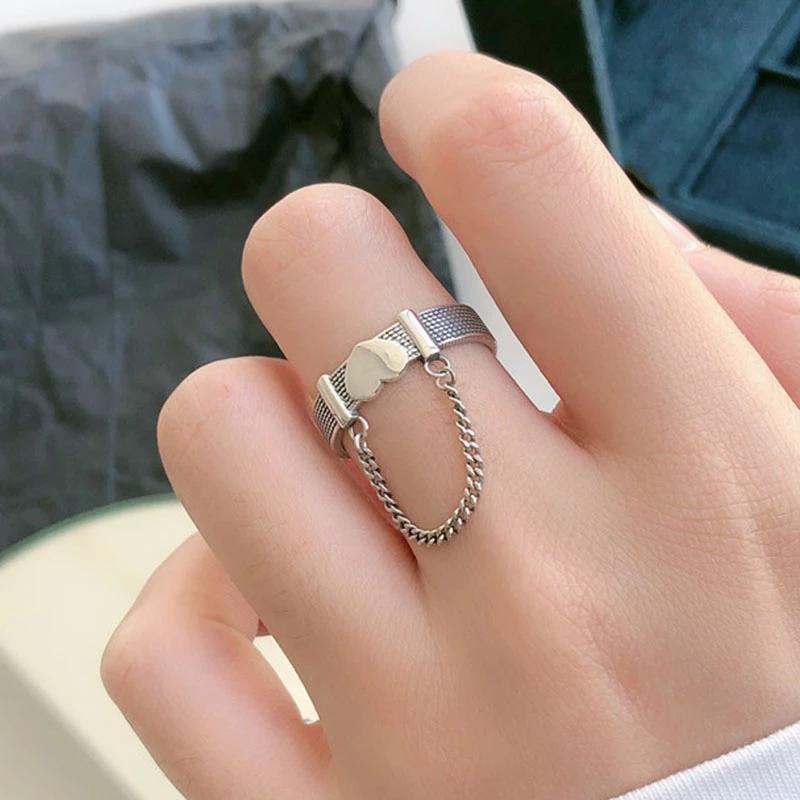 foxanry Парные кольца, новая мода, винтажный панк, креативная цепочка с кисточками, пояс для любви, вечерние ювелирные изделия, подарки для женщин