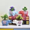 Cute Elephant Flower Pot Ceramic Succulent Pot Planter Home Decor Indoor Decoration Desktop Ornaments Bonsai Plant Pot