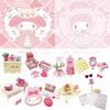 My Melody Strawberry Room Miniature Scene Collectible Toy Model Figurine Set