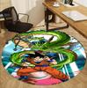 DRAGON BALL Pattern Round Rug, Indoor/Outdoor Mat, for Picnic, Gameroom, Bedroom, Office, Living Room, Home Decor Carpet, Birthday Gift
