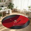 Cristiano Ronaldo Printed Round Crystal Velvet Rug Soft Non Slip Floor Carpet For Bedroom Holiday Gift