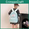 Cartoon Highcapacity Pattern Nylon Backpack Print Designs Girl Student Bag
