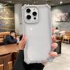 Роскошные прозрачные чехлы с блестками для iPhone 16 15 14 Plus 13 12 Pro Max 11, ударопрочная твердая крышка с воздушной подушкой